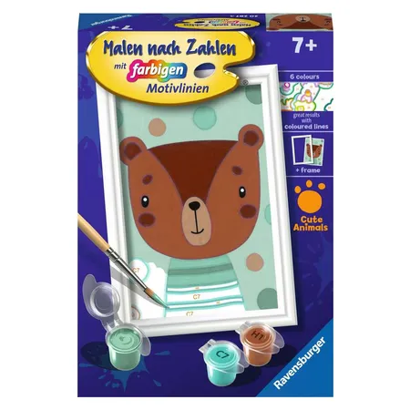 Ravensburger Malen nach Zahlen - Knuffiger Bär