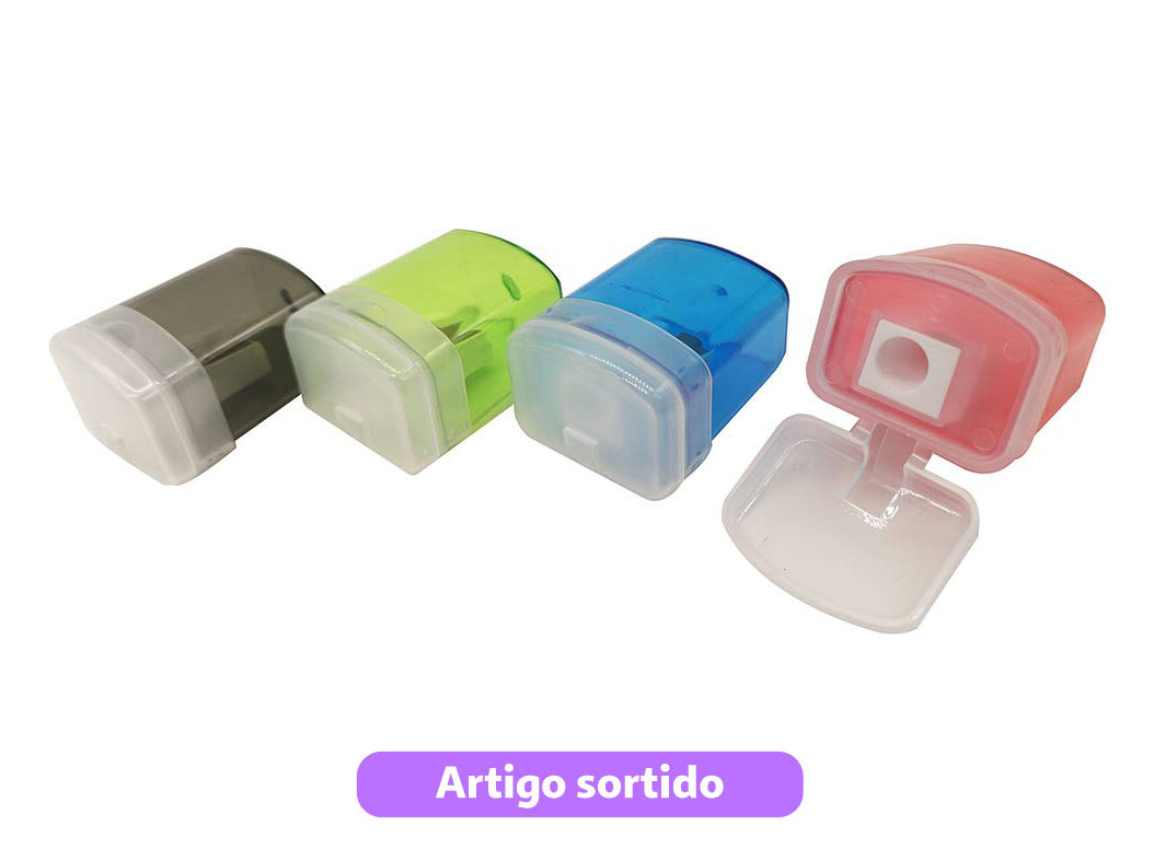 AFIA COM DEPÓSITO POLEGAR EM PLÁSTICO CORES SORTIDAS