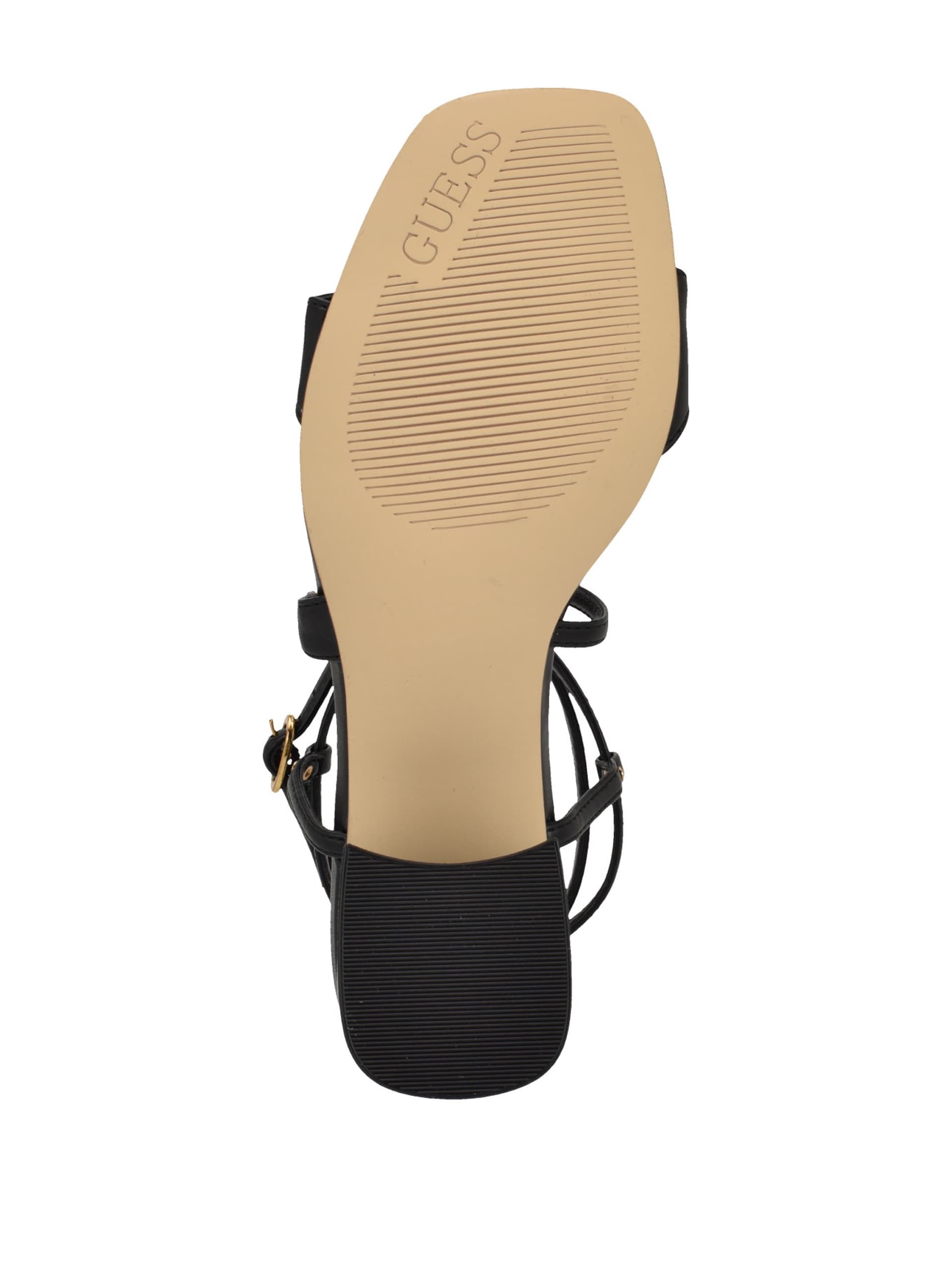 Galeon Sapatos de Salto Bloco Metálicos com Tiras