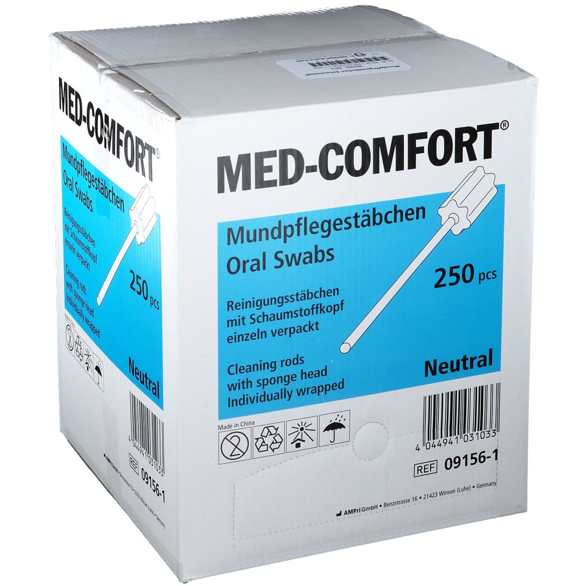 MED-COMFORT® Mundpflegestäbchen Schaumstoff neutral