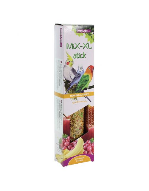 Esve Mix-Xl Stick Kromsnavel - Vogelsnack - Honing Fruit per stuk