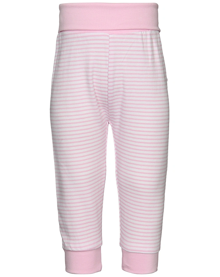 Schlupfhose STERNCHEN geringelt in rosa/weiß