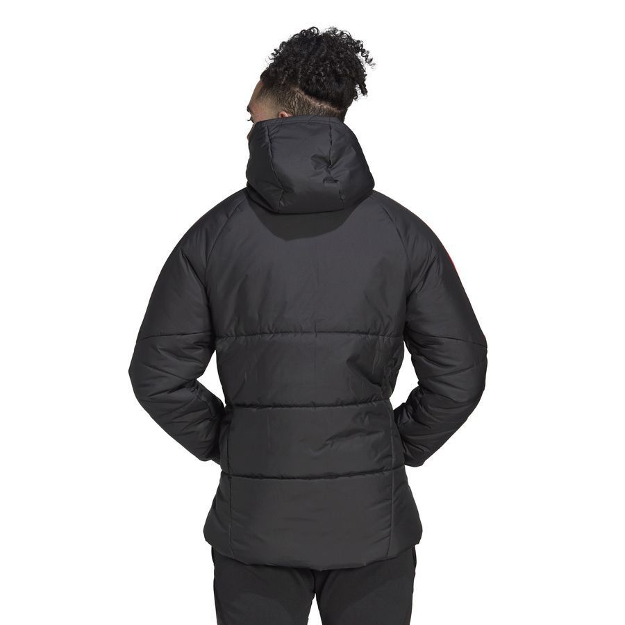 Belgique Manteau d'Hiver - Noir/Rouge