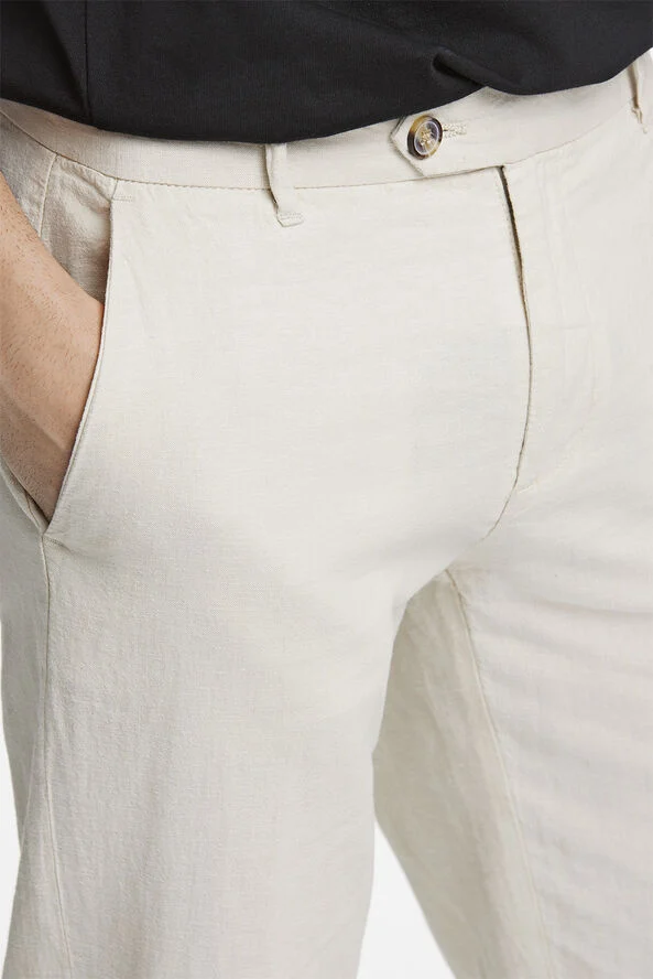 Lindbergh Linen club pants Lt sand