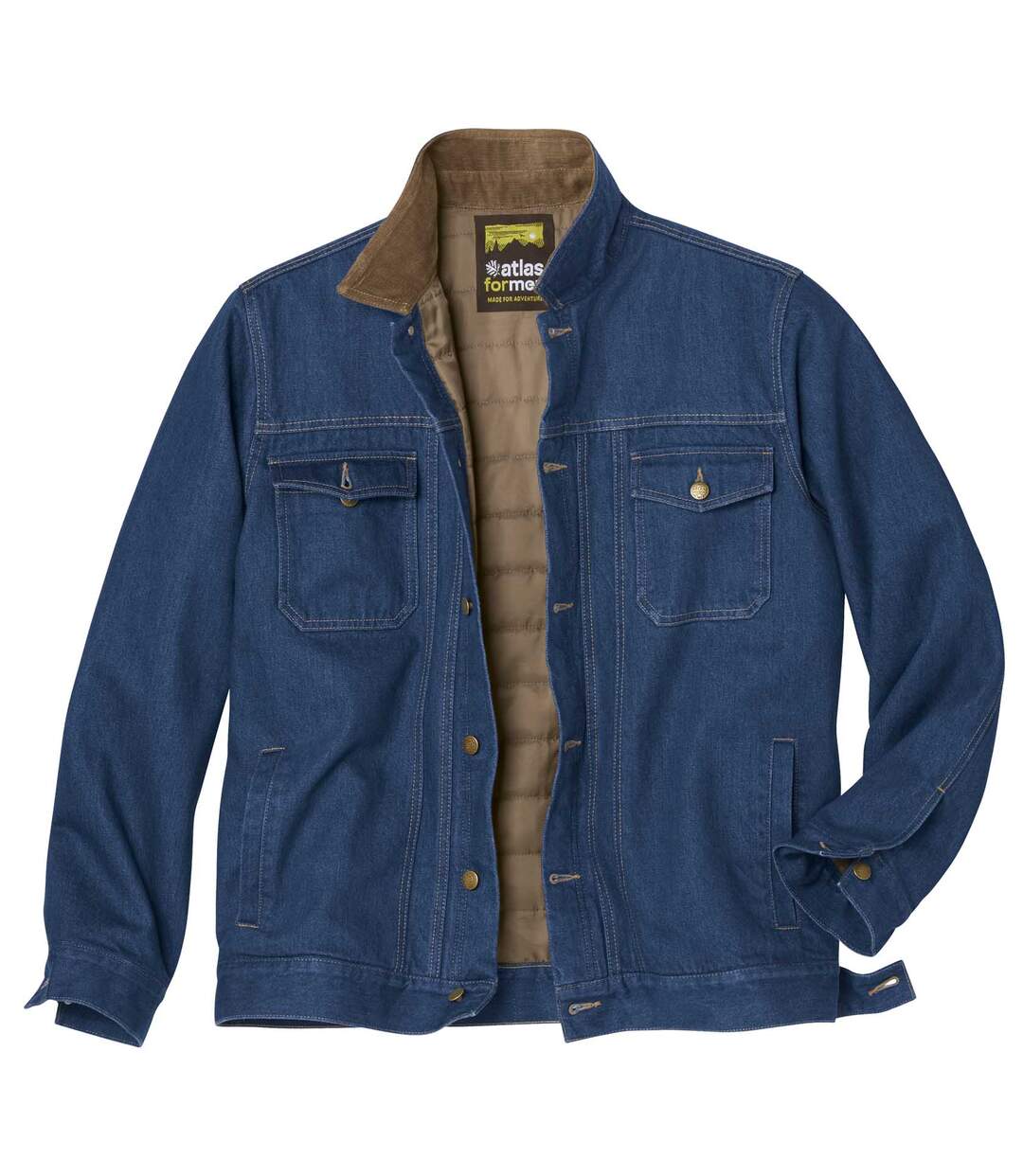Veste en Jean Matelassée Western