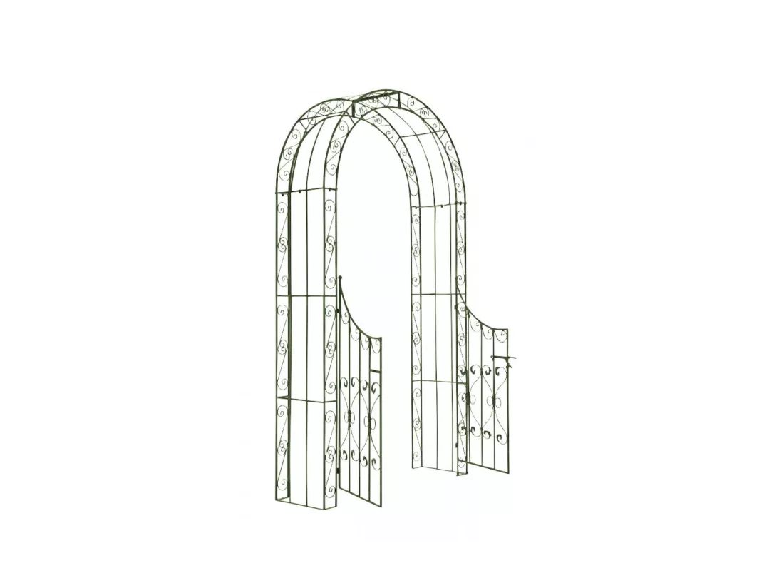 Arche à rosiers - Métal & Métal - Vert antique - Sina