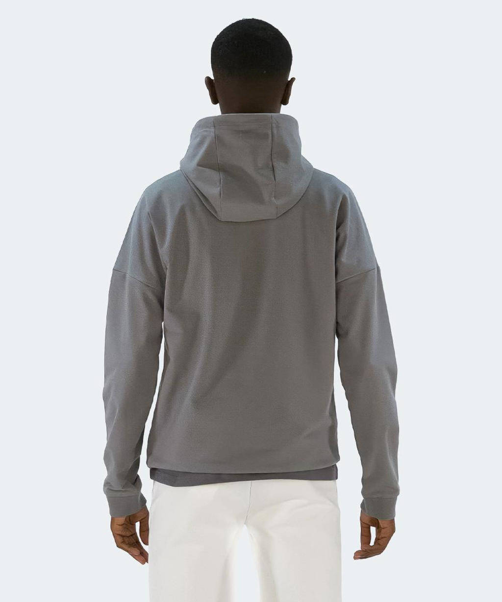 Bellaire hoodie met logo grijsgroen