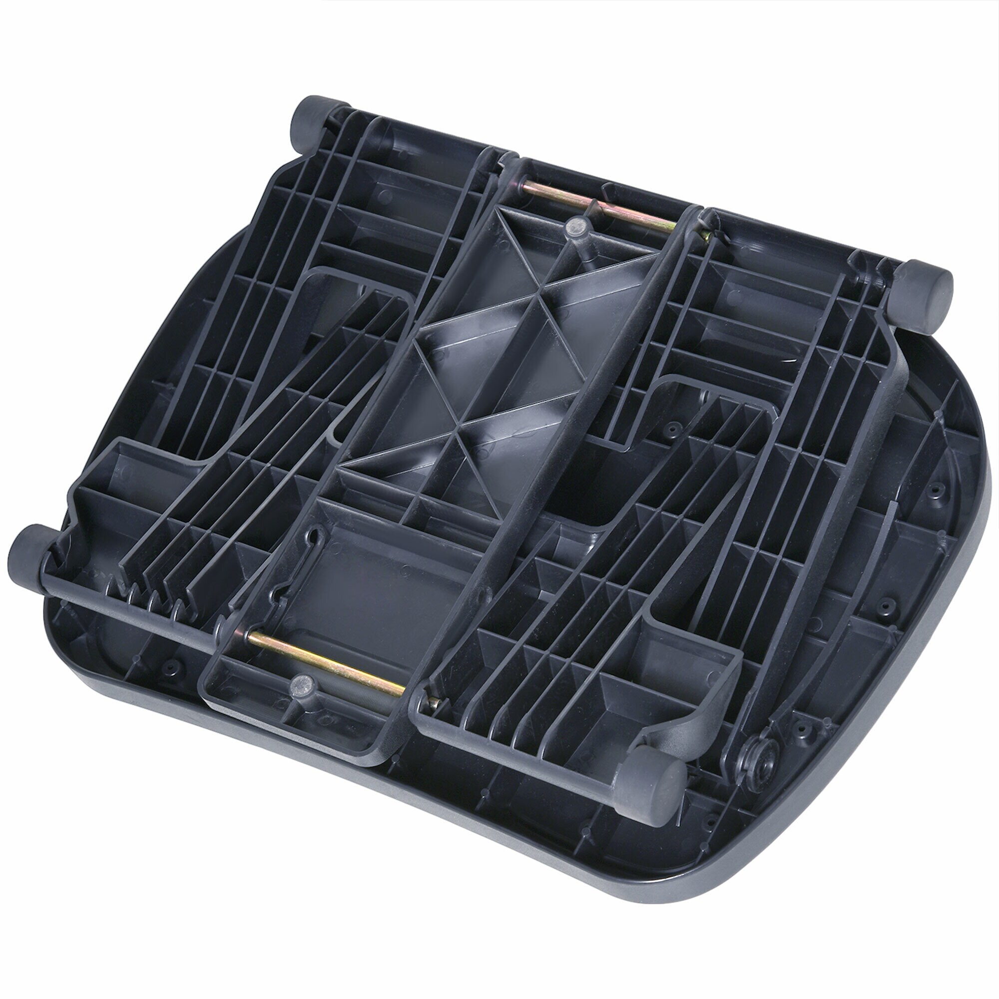 HOMCOM Fußstütze verstellbar schwarz 45 x 34 x 10-16,5 cm (BxTxH)