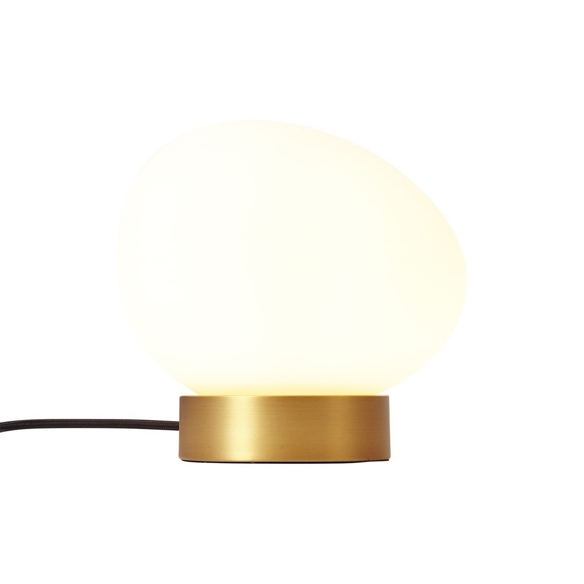 Design tafellamp messing met opaal glas - Sally
