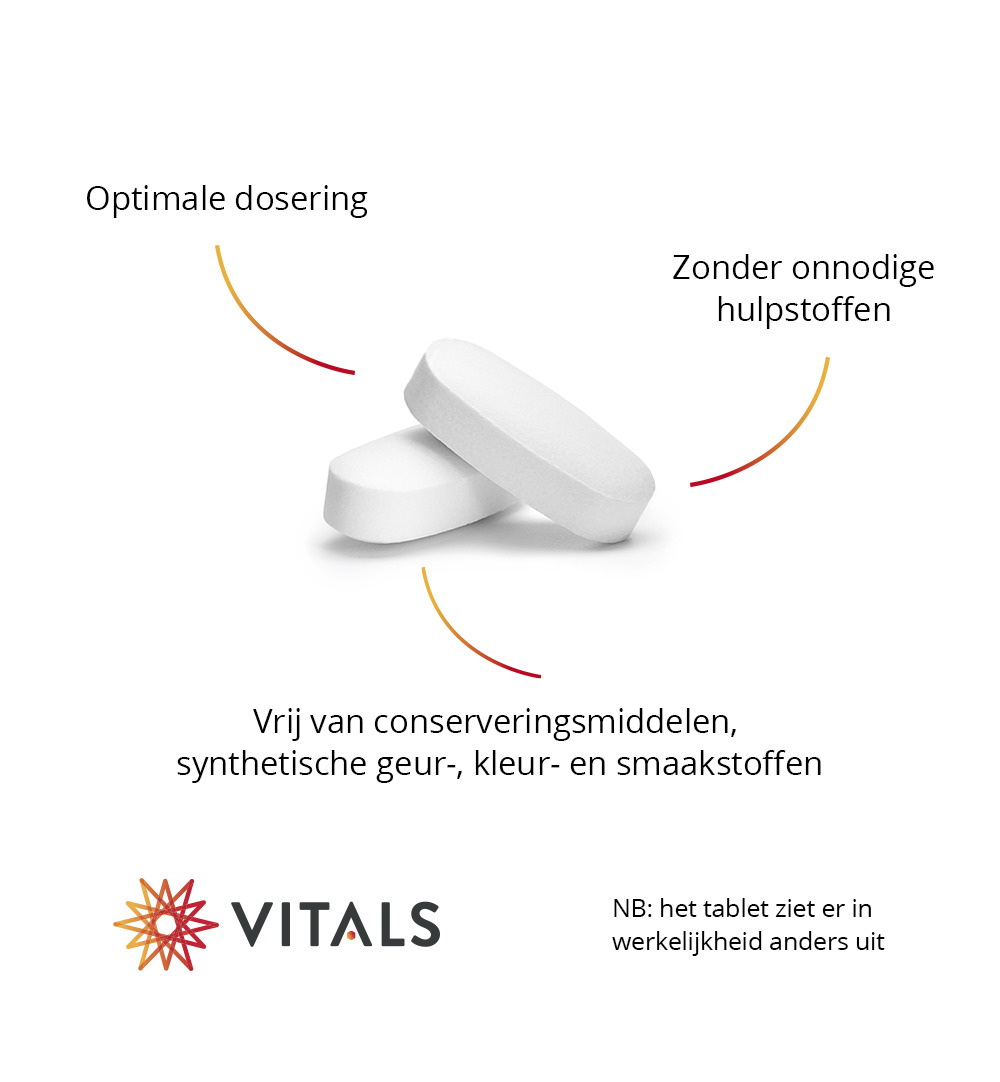 Vitals Magnesiumbisglycinaat 100 mg (120 tabletten)