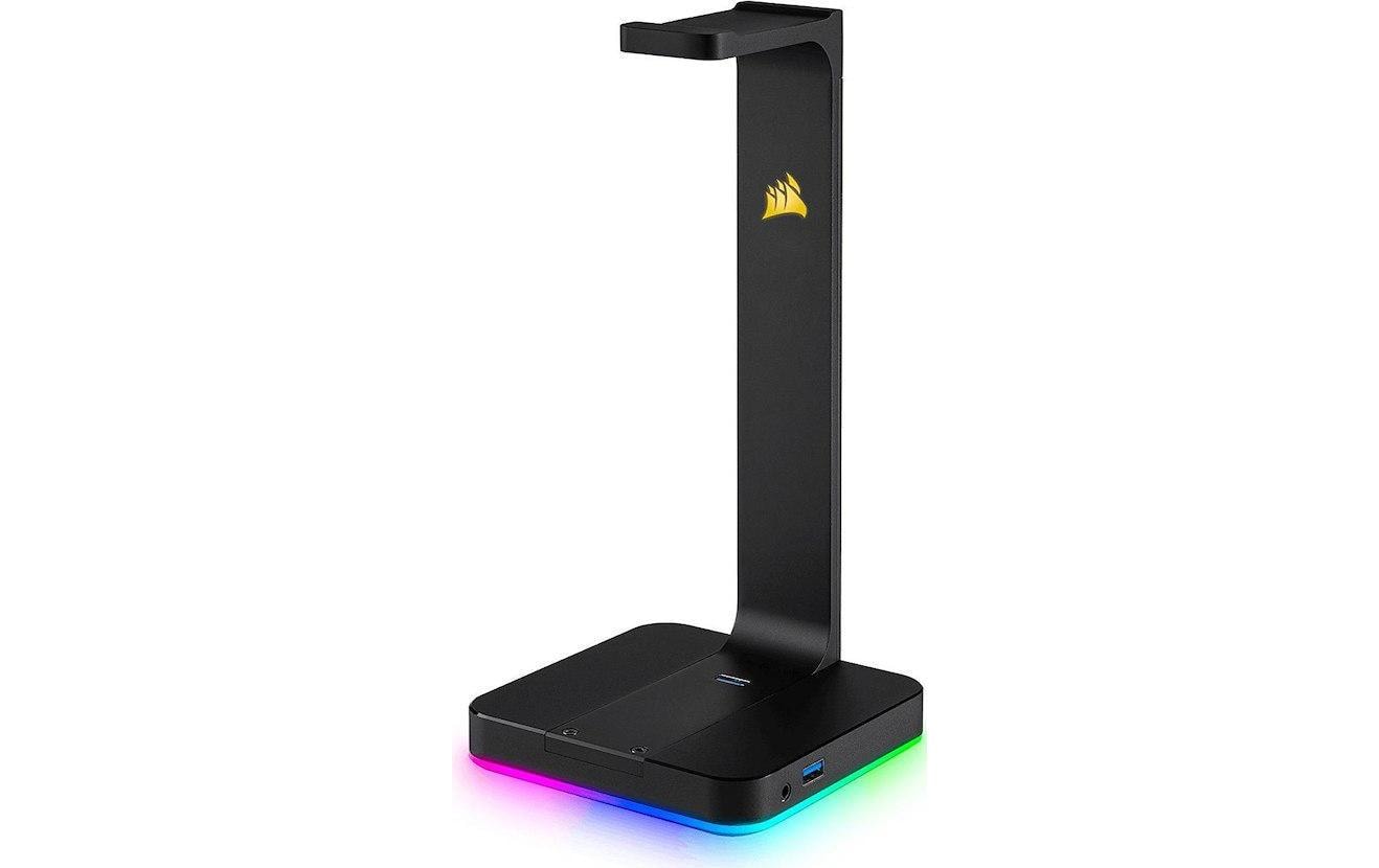 Kopfhörerständer iCUE ST 100 RGB Premium SchwarzRGB-Headset-Ständer