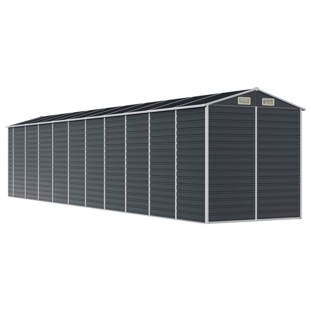 Abri de jardin anthracite 191x895x198 cm acier galvanisé
