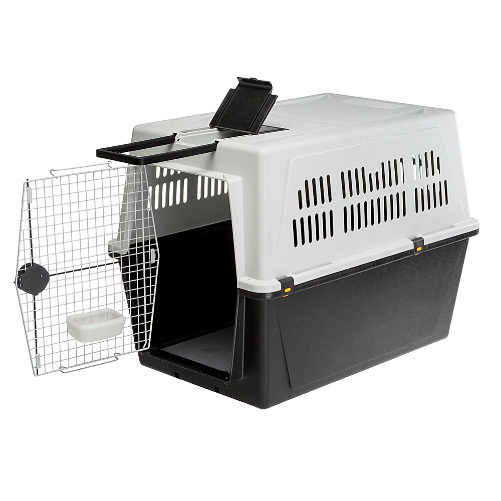 Ferplast transport pour chiens de grande taille atlas 70, box pour le transport de grands chiens avec mangeoire et accessoires