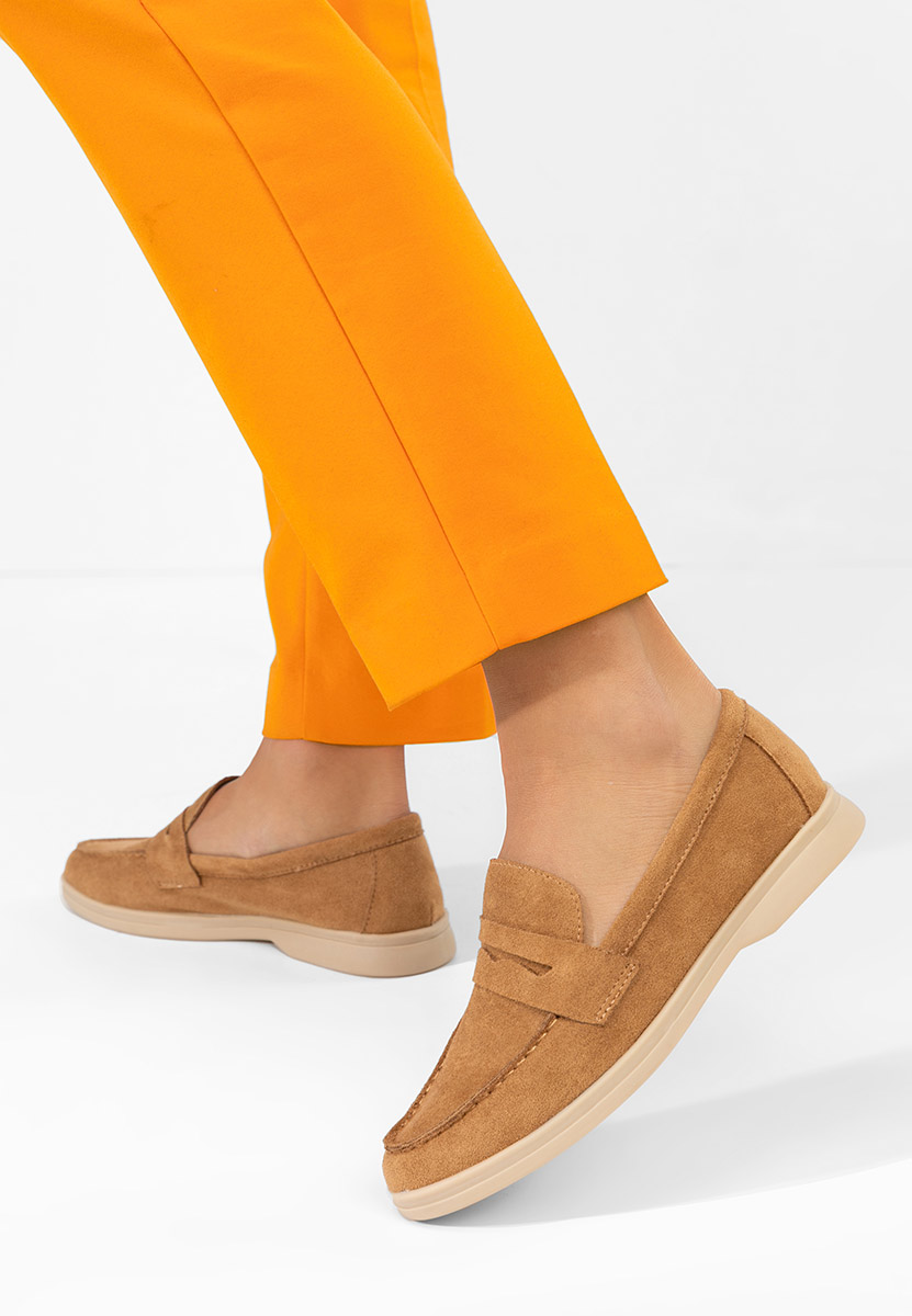 Mocassins femme chameau Hesika