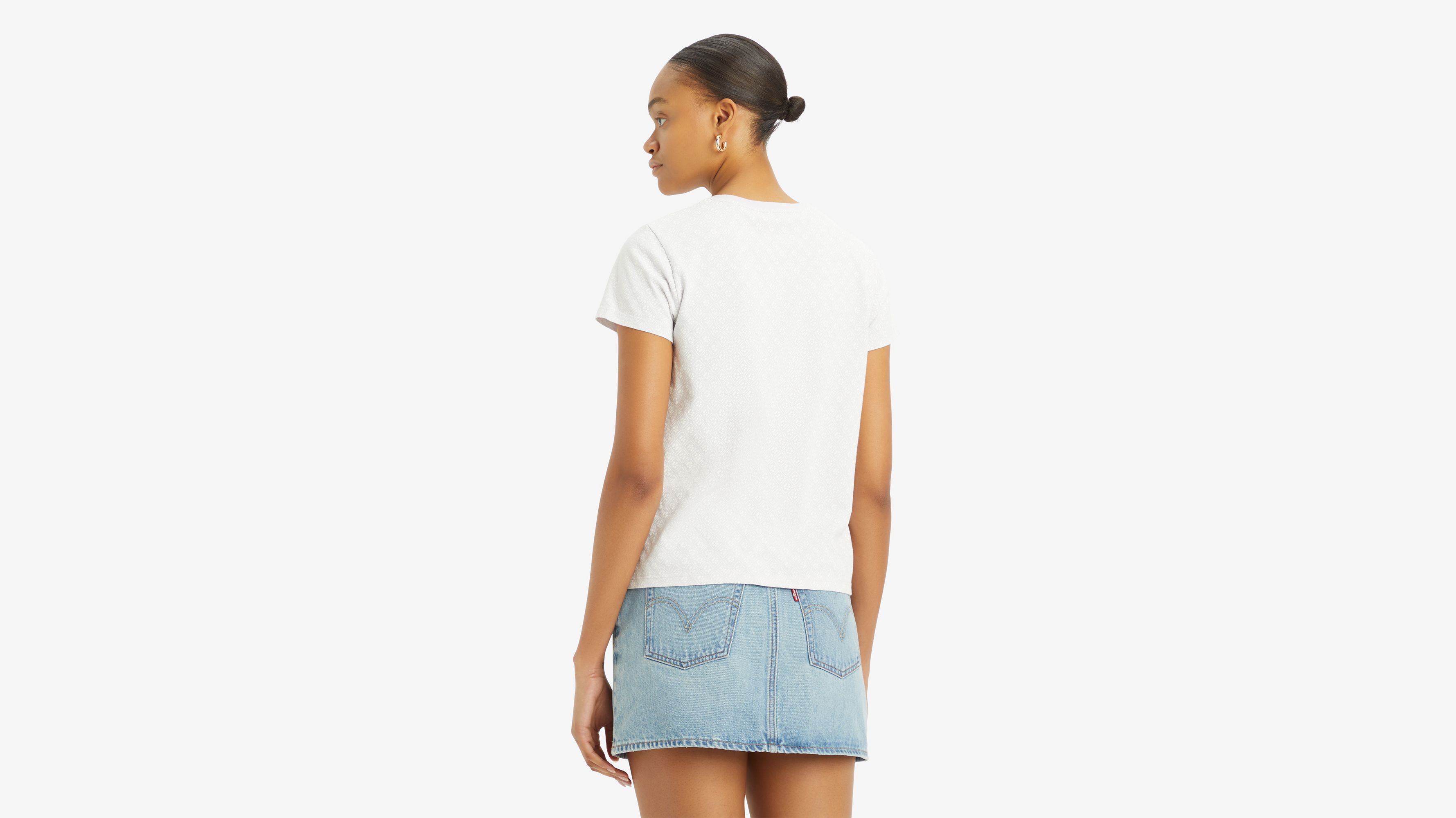 T-shirt Perfect - Lua Batik Geo Egret - Bleu