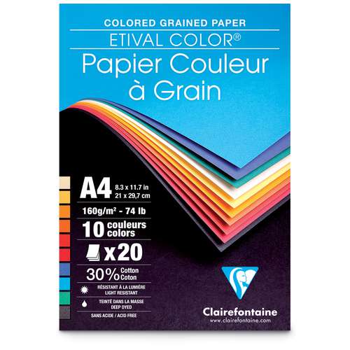Clairefontaine ETIVAL COLOR® Tonzeichenblock