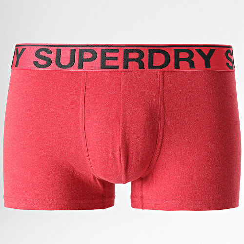 Lot De 3 Boxers Classic Gris Chiné Rouge Gris Anthracite