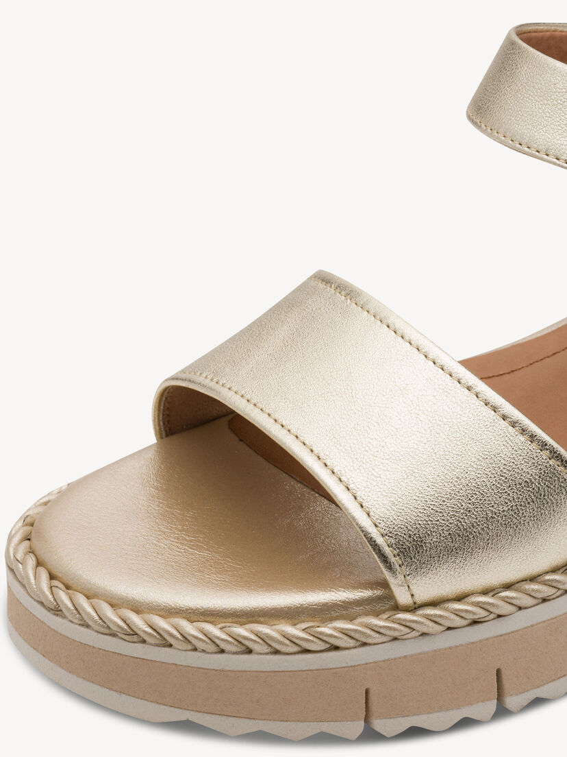 Leren Sandaaltje - metallic