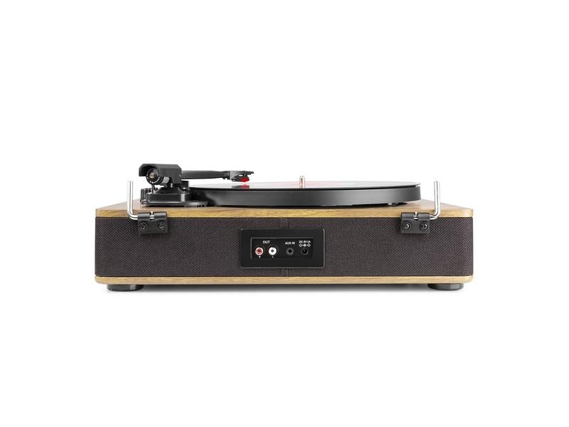 Fenton Plattenspieler mit Bluetooth RP162 Hellbraun Hochwertiger Plattenspieler mit Keramik Tonabnehmer