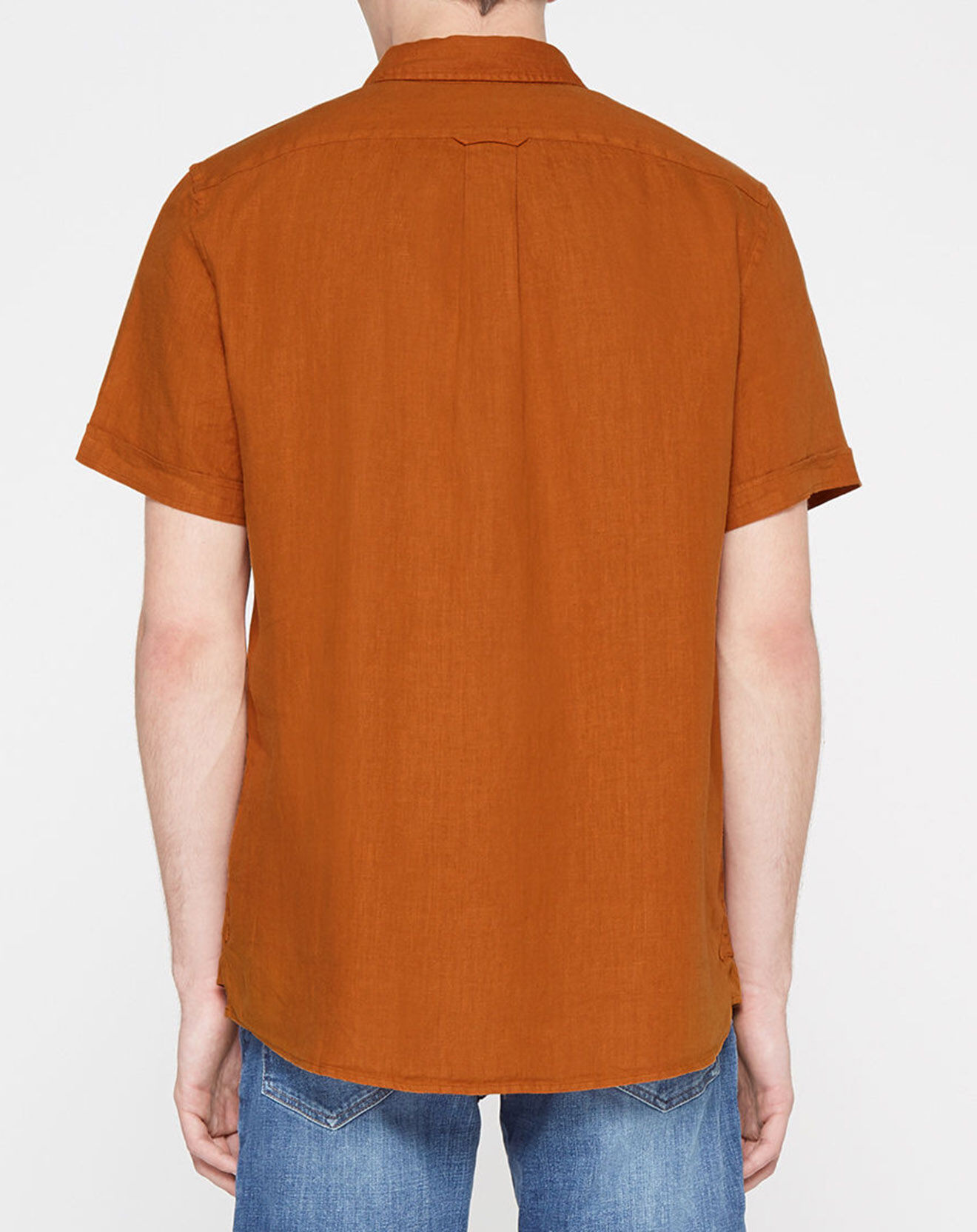 Scotch & Soda Chemise 100% Lin Regular Fit marron