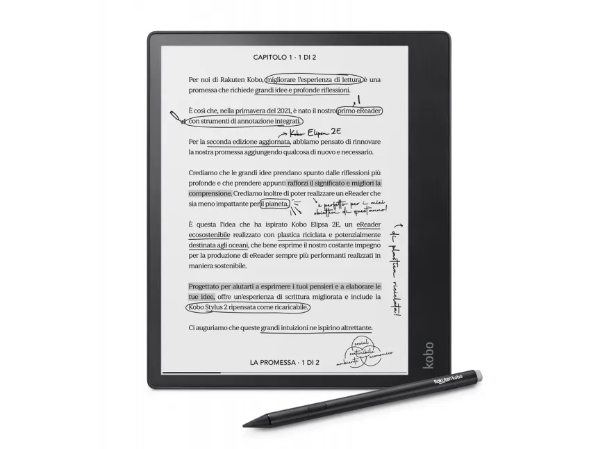 Kobo Elipsa 2E - eBook læser - 32 GB - 10.3