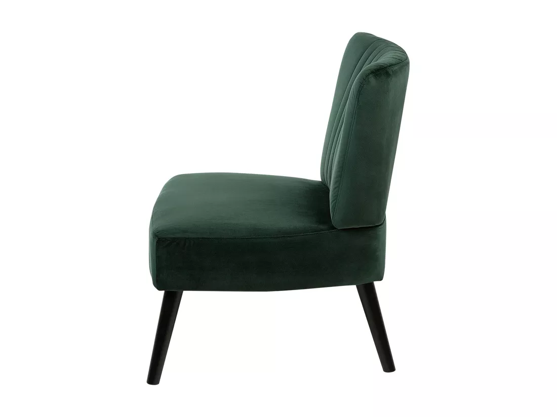 Fauteuil VAASA Velours Vert émeraude