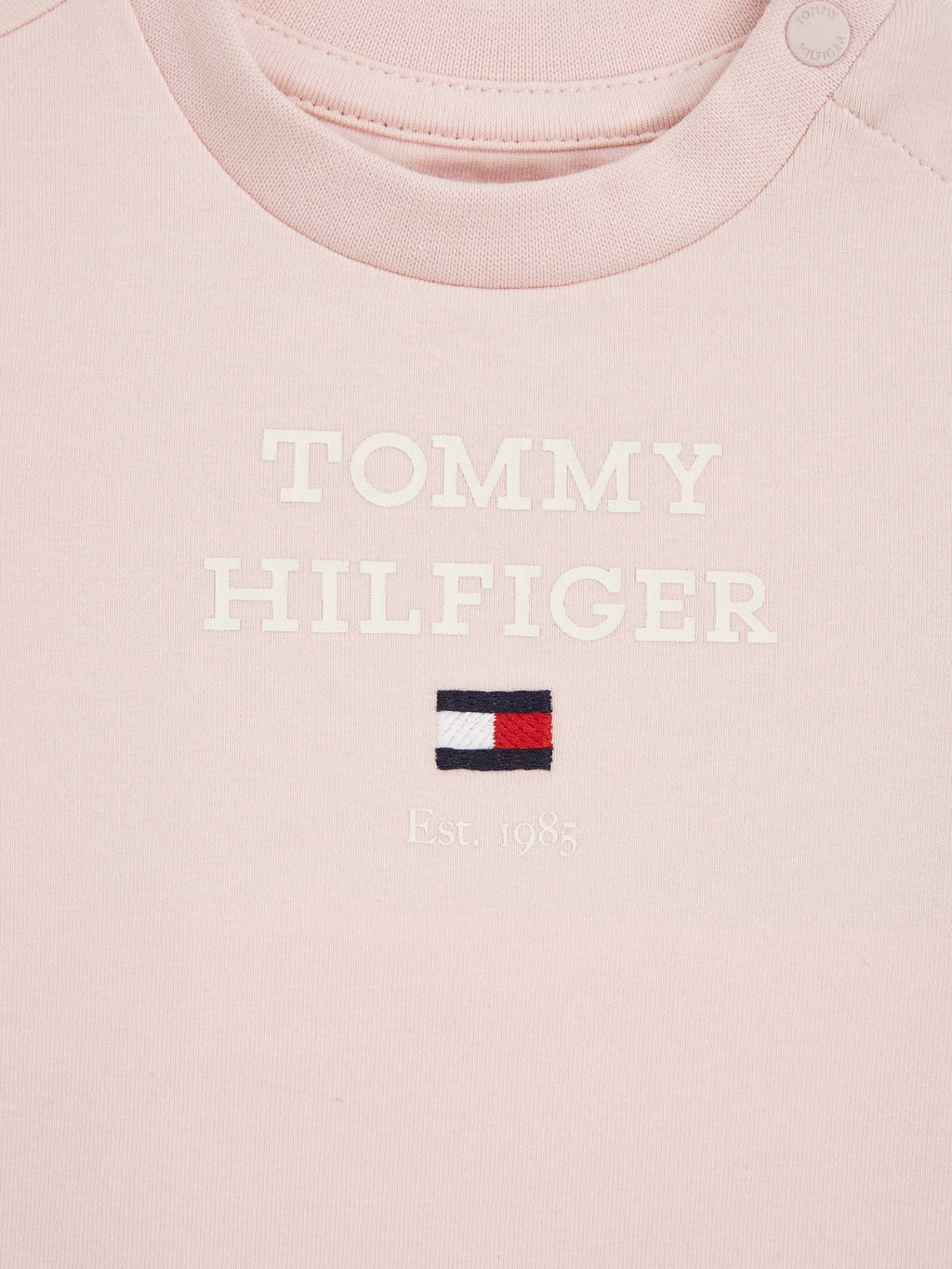 Tommy Hilfiger T-shirt met logo lichtroze