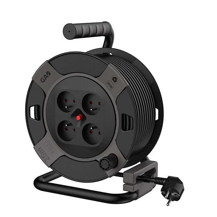 Enrouleur de bricolage Gao H05VVF 3G1.5 25m