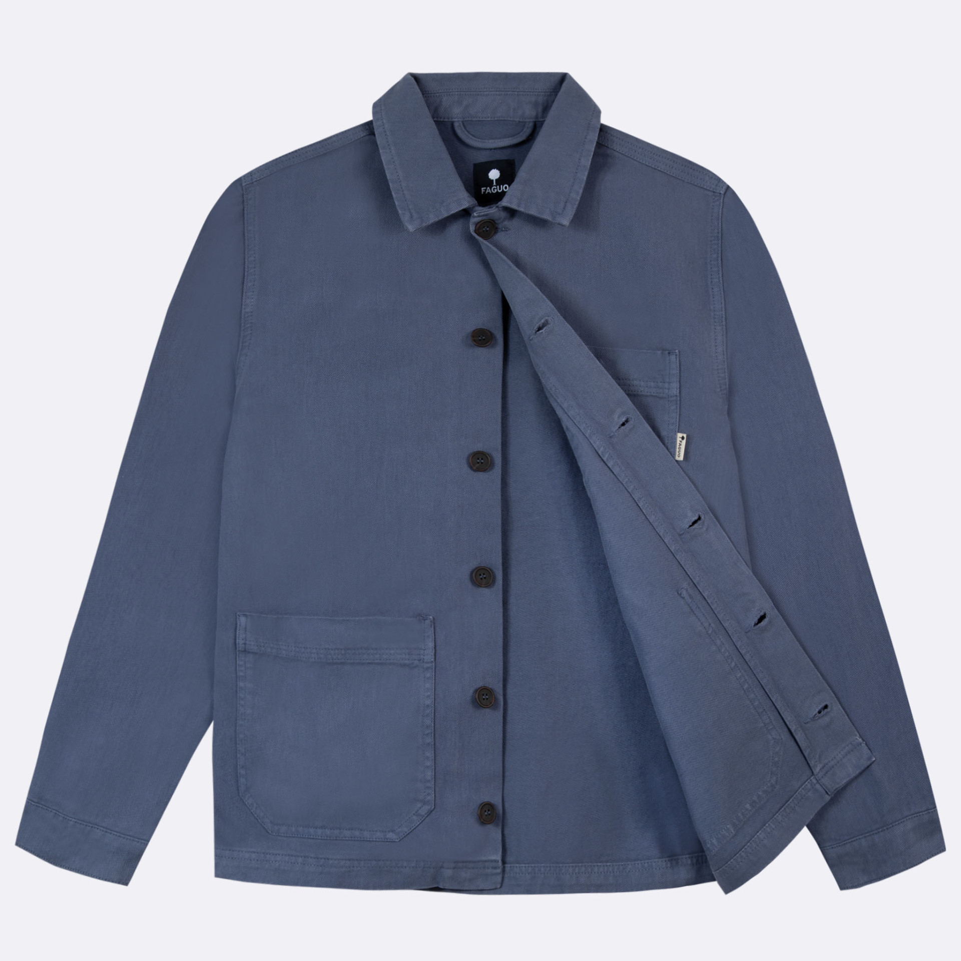 Veste bleue coton - modèle lorge