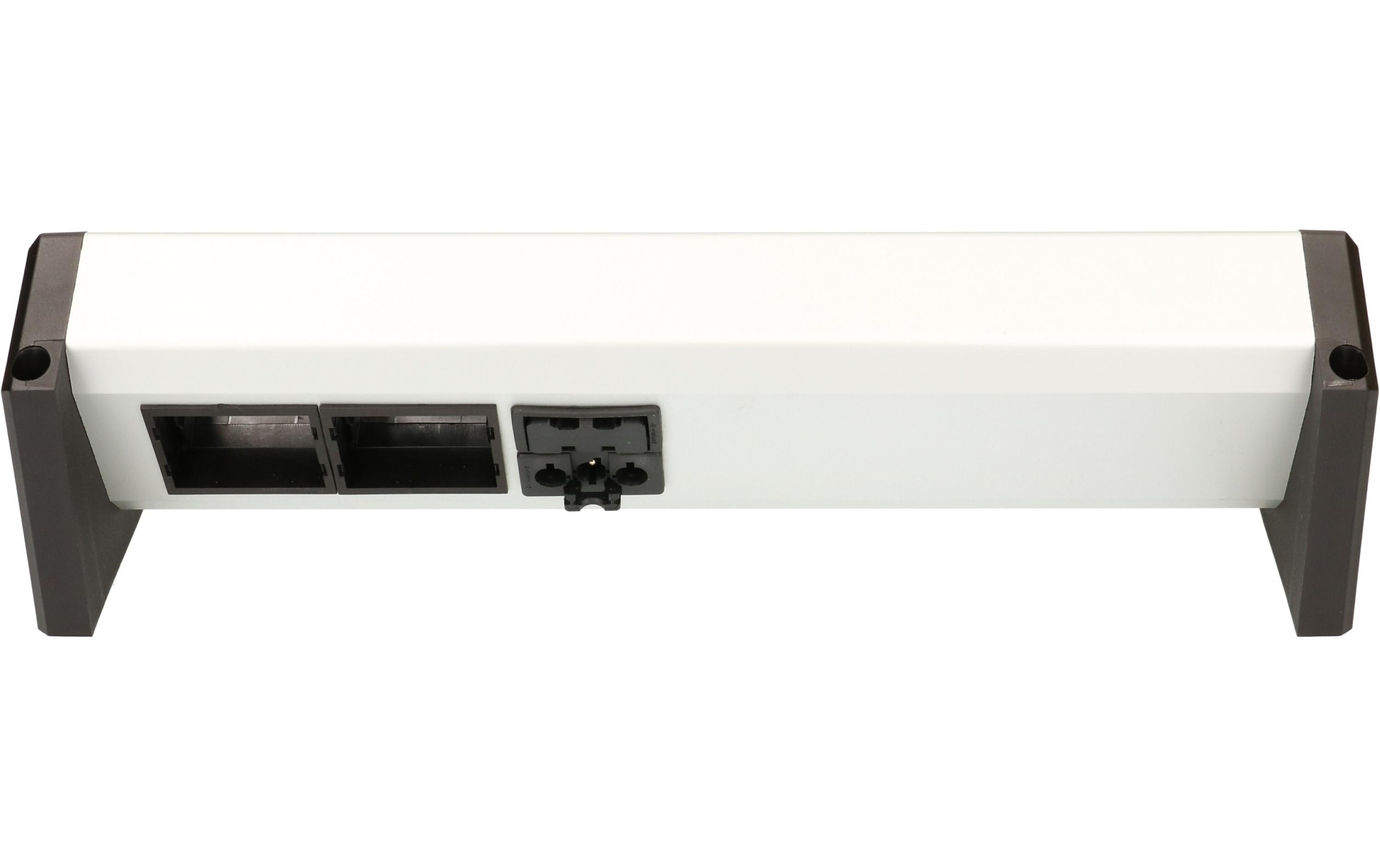 Tischsteckdosenleiste DESK 1 3x T13, 2x ABDSteckdosenleiste, 3x T13 Buchsen, 2x Custom