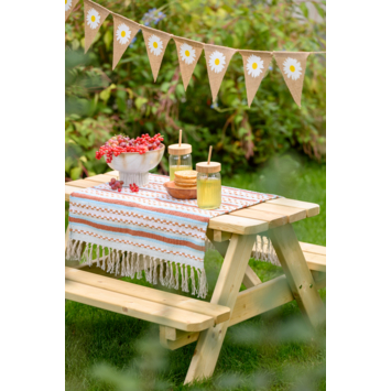 Kinder picknicktafel Liv vuren hout 90 x 93,5 x 48,5 cm