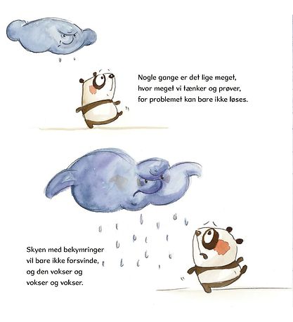 A BIG Hug Book Buch - Bekymringer Er Ligesom Skyer - Dänisch