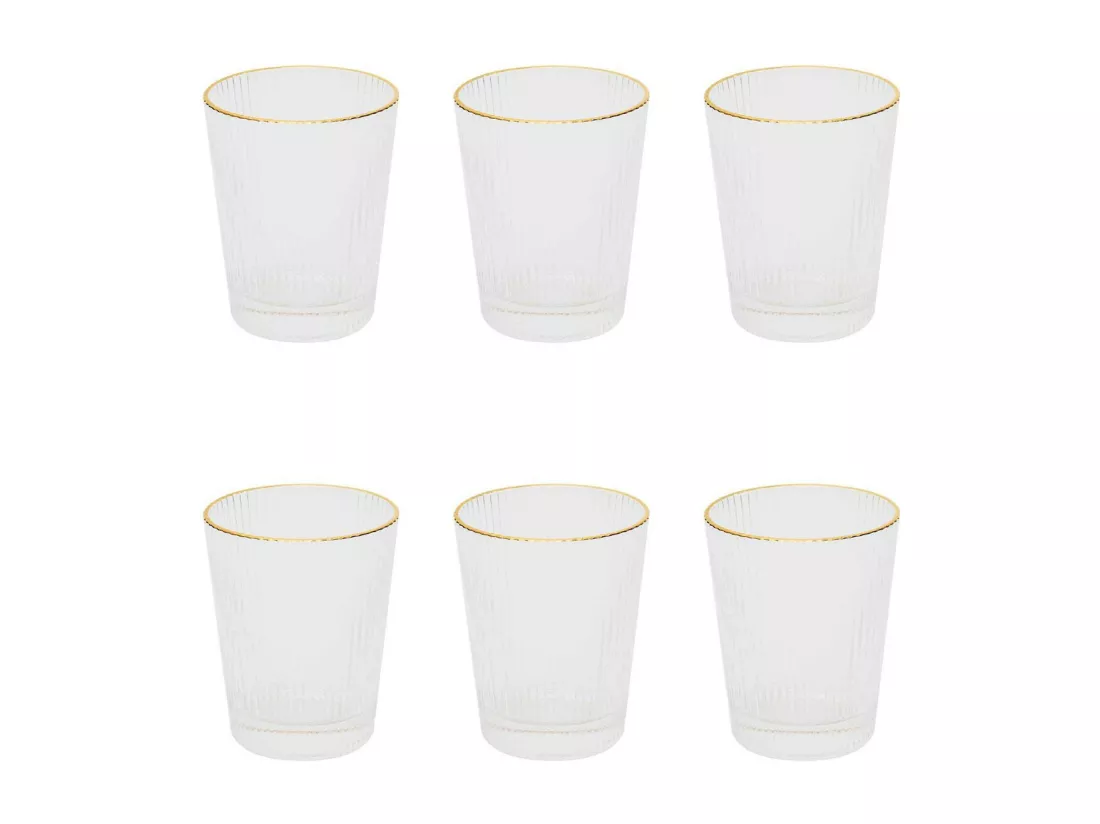 Lot de 6 Verres Design 