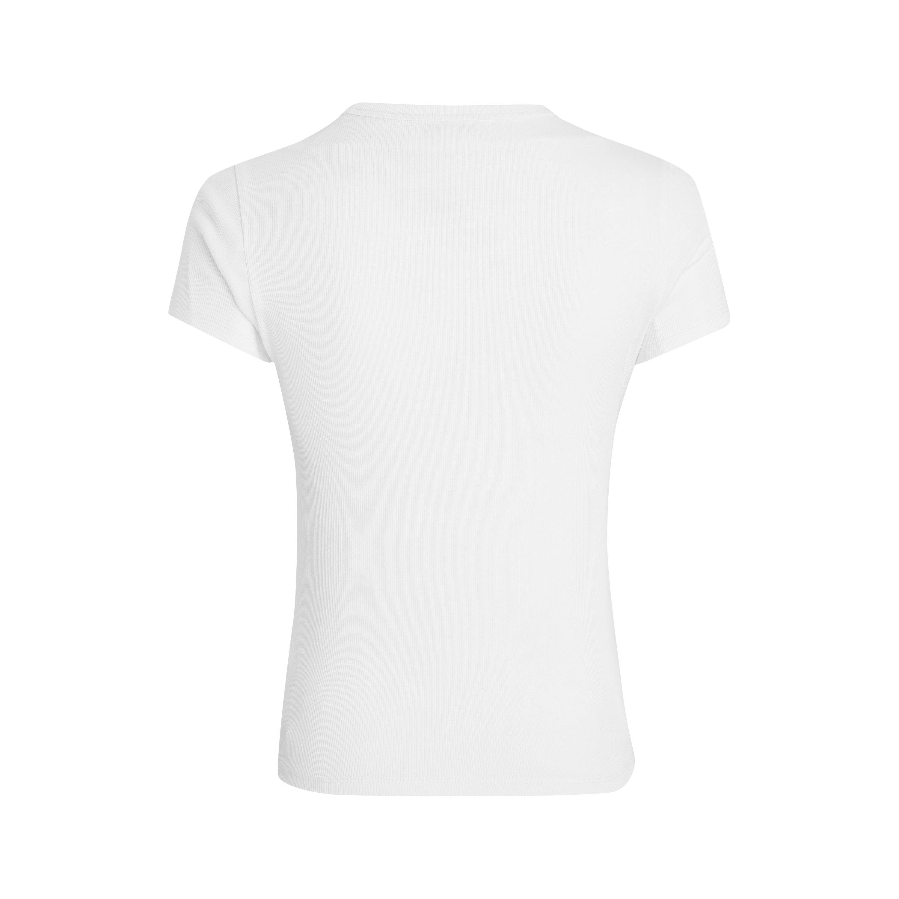 Tommy Jeans Short Sleeve Logo Ribbed T Shirt