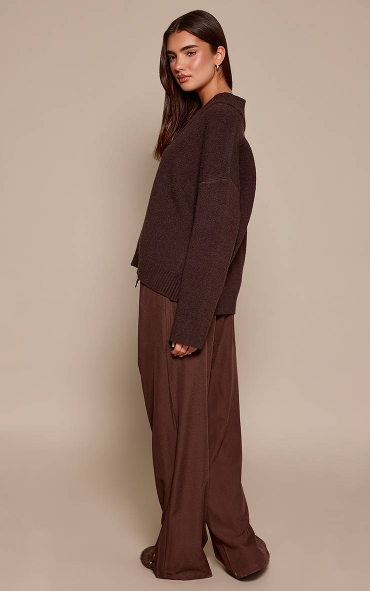 Chocolat Pantalon À Taille Coulissée Avec Détail Boxer
