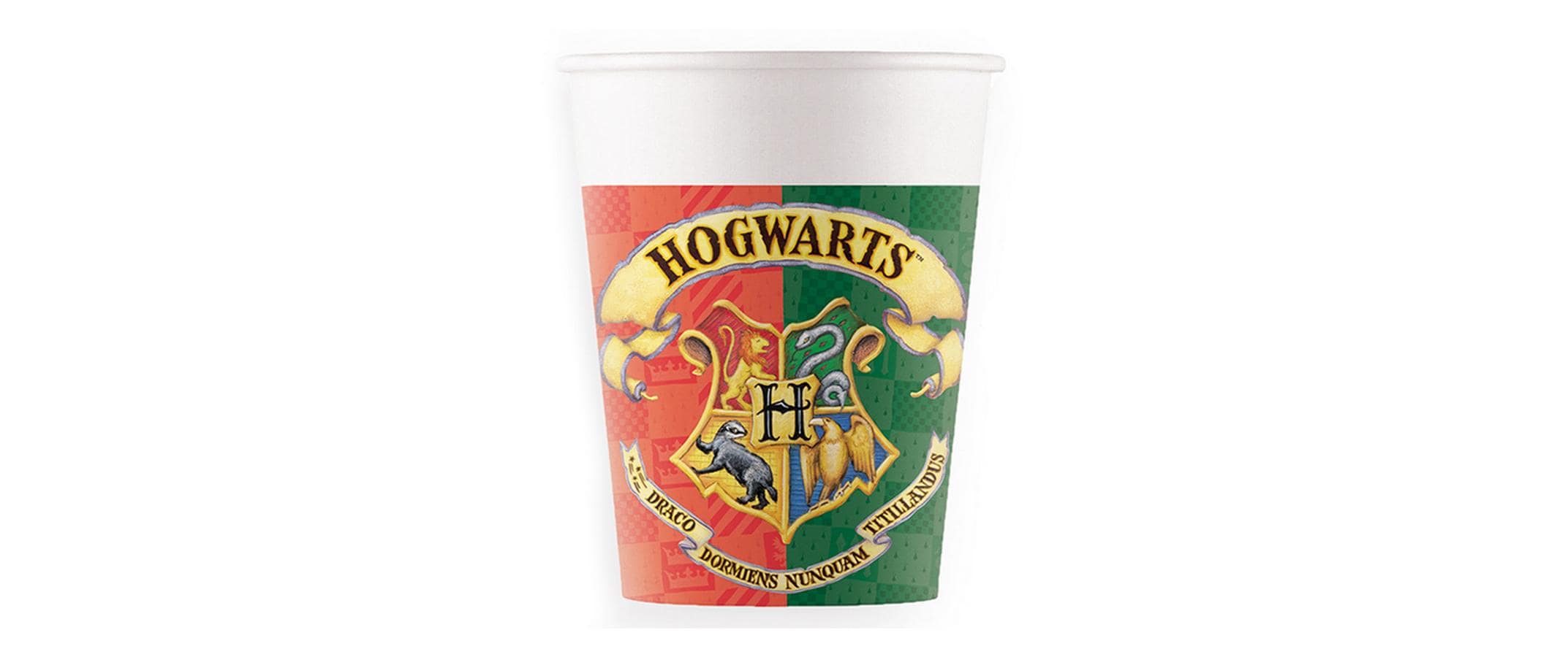 Einwegbecher Harry Potter 200 ml, 8 StückPappbecher für Kindergeburtstage