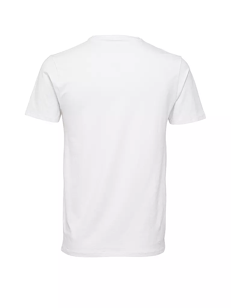 SELECTED T-Shirt SLHNEWPIMA weiss