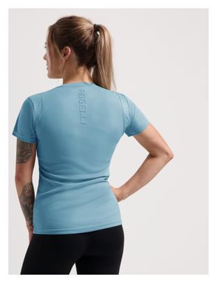 Maillot Manches Courtes De Running Rogelli Core Bleu Clair Femme