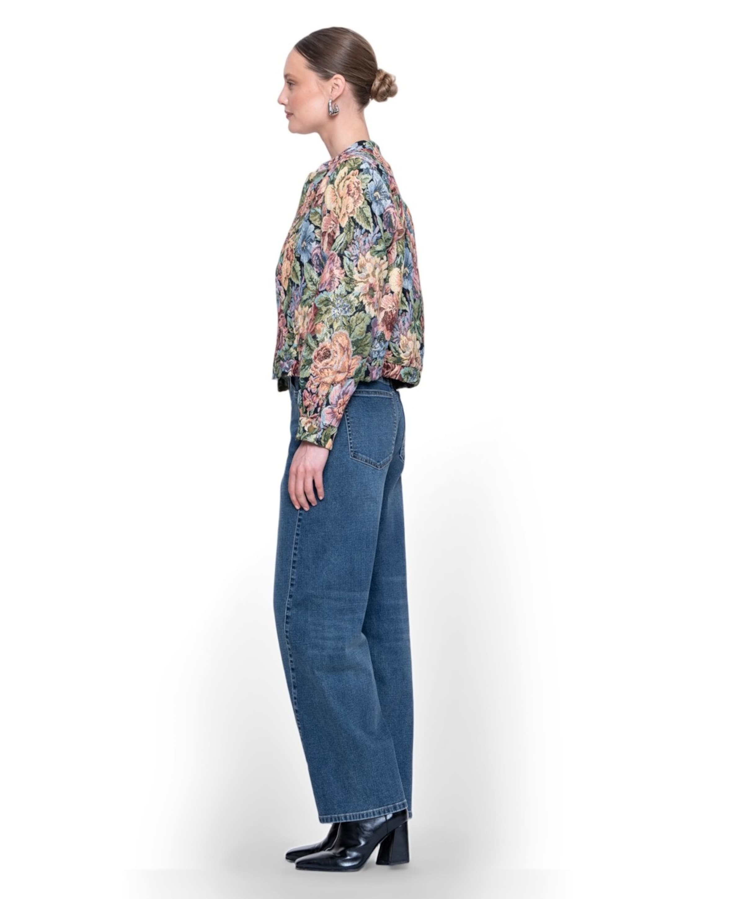 Geisha Barrel dames jeans blauw
