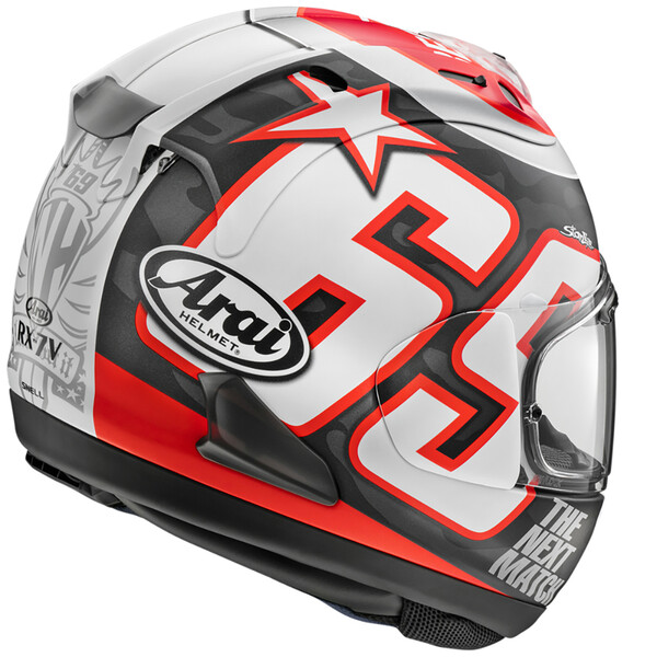 Arai - Casque RX-7V Evo Replica Hayden Reset Blanc / Rouge / Noir