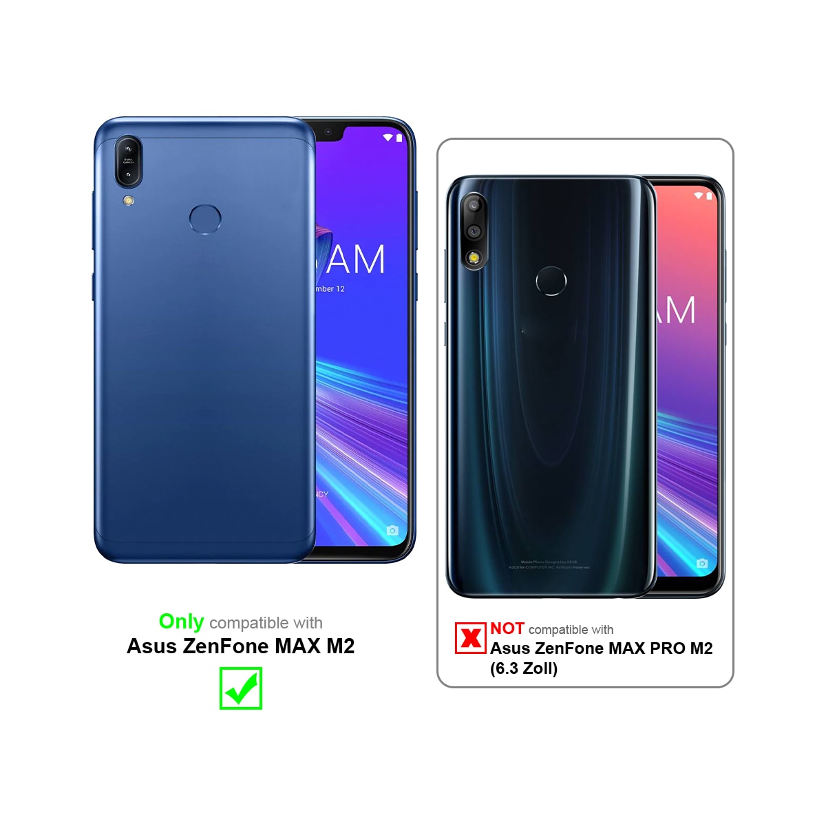 Asus ZenFone MAX M2 3x Skjermbeskytter Skärmskydd