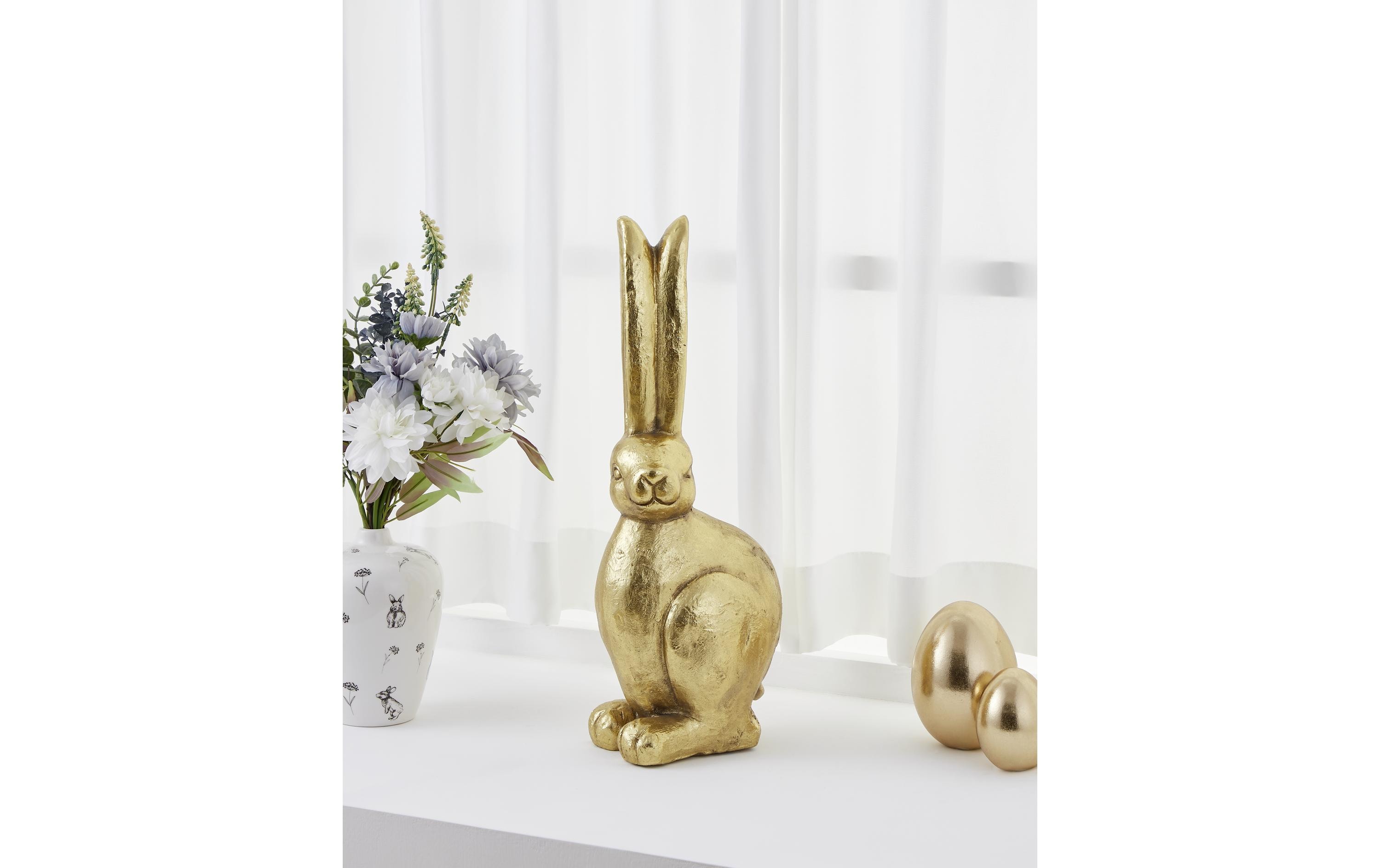 Hase Chilandy 50 cm, GoldHasenfigur