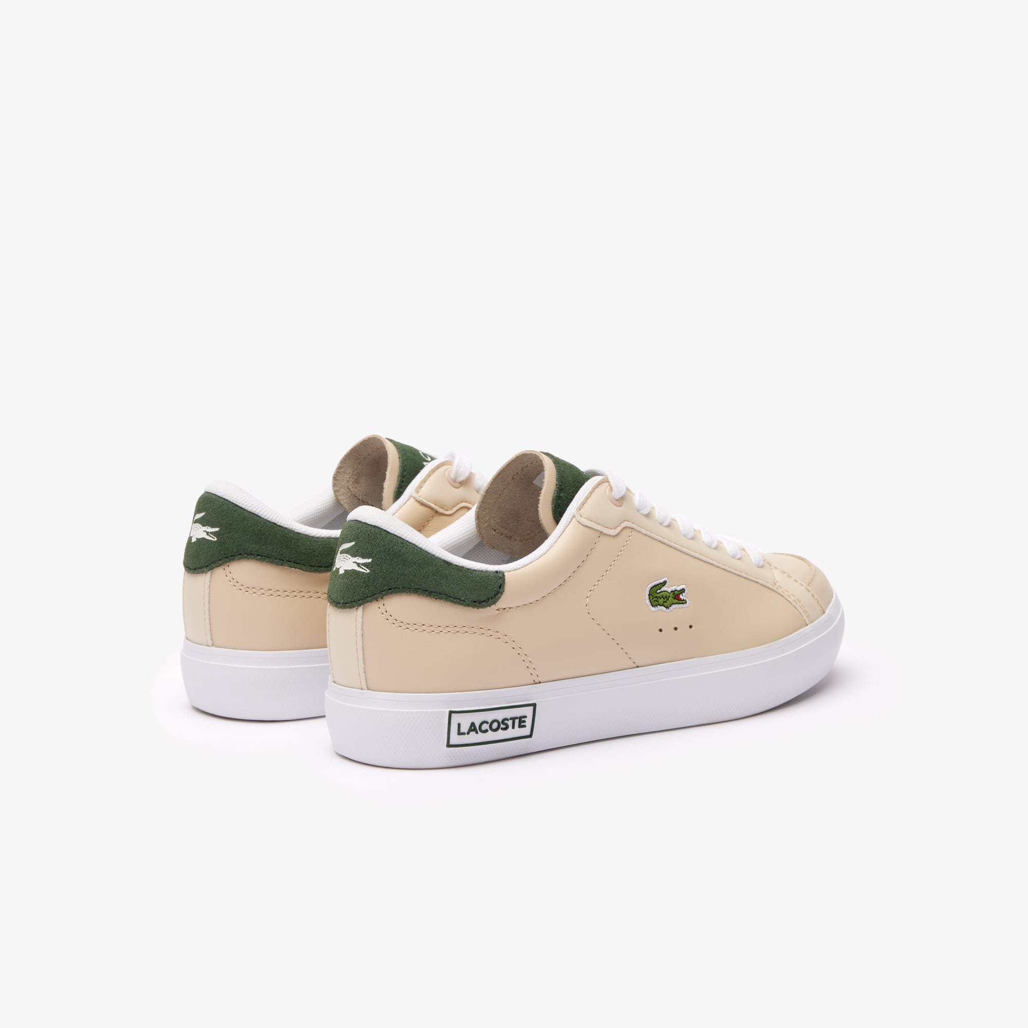 Sneakers Powercourt femme en cuir Sneakers - Blanc - Lacoste - Femme
