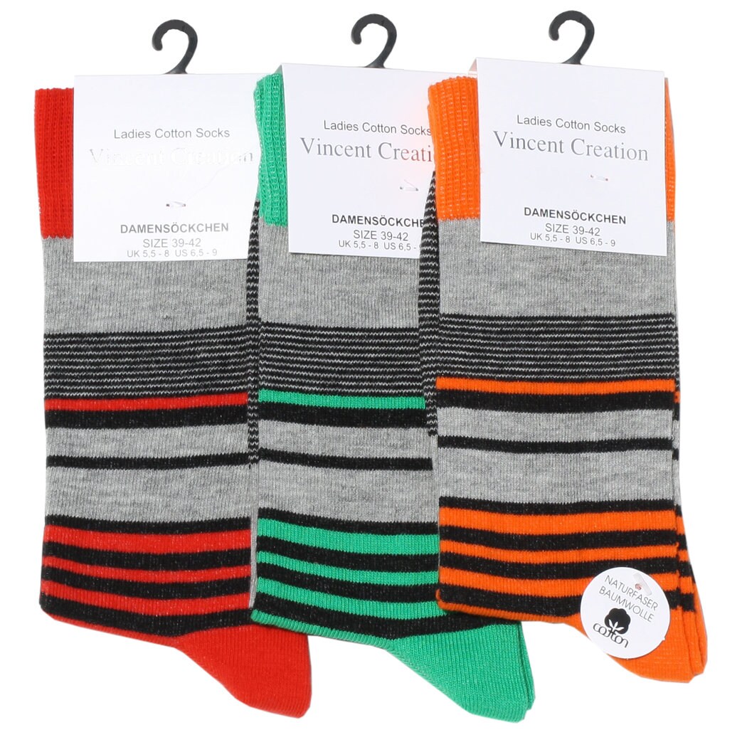 VCA® Socken 3 Paar, Candy Strips