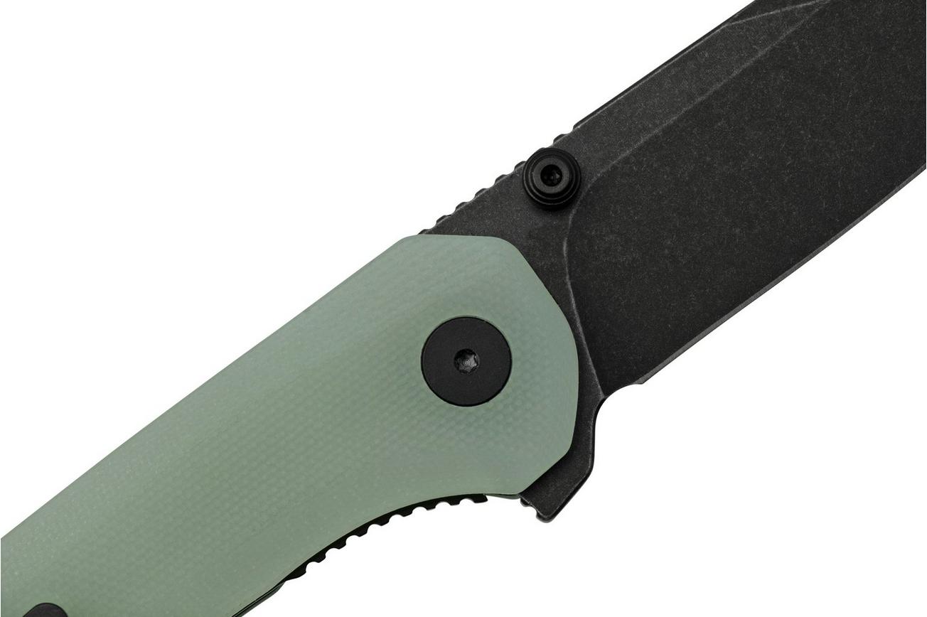QSP Knife Kestrel QS145-B2 Blackwashed Jade G10, zakmes