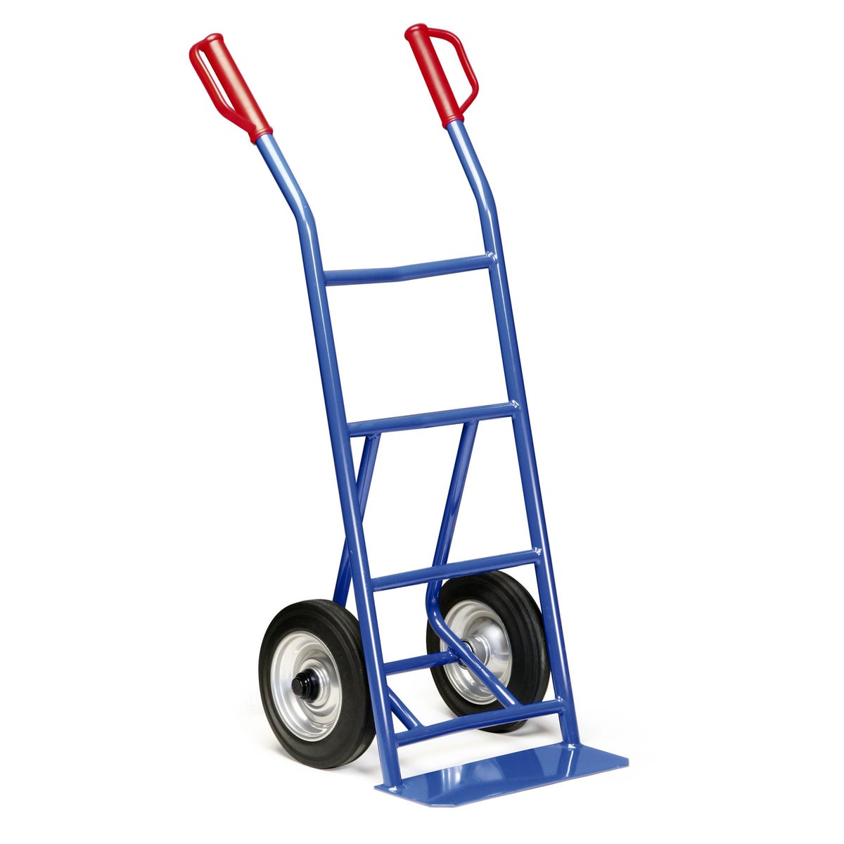 Protaurus stalen buisstapelwagen, draagvermogen 250 kg, rollagers, massief rubber, 250x60 mm