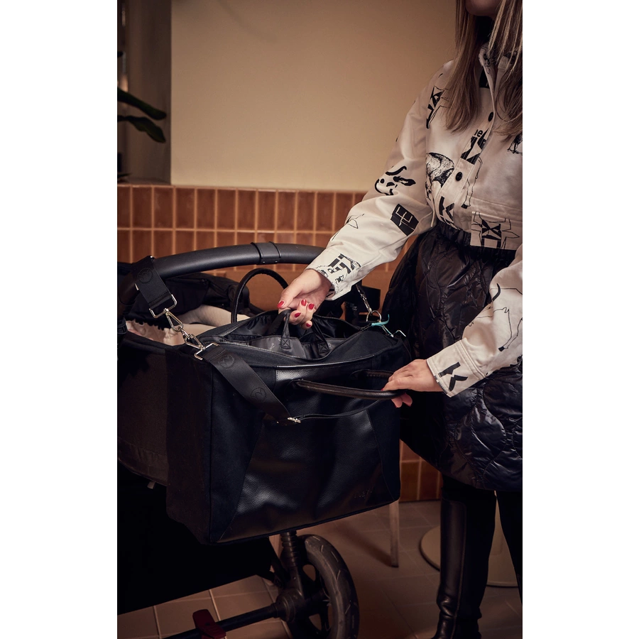 Najell Wickeltasche mit Einsatz Matte Black
