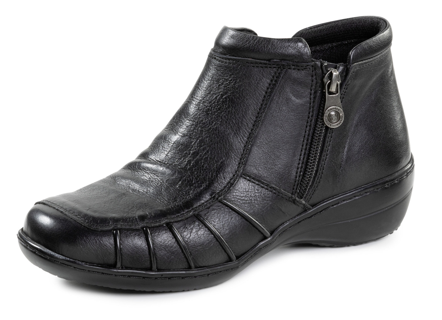 ELENA EDEN Bootie aus fein genarbtem Nappaleder