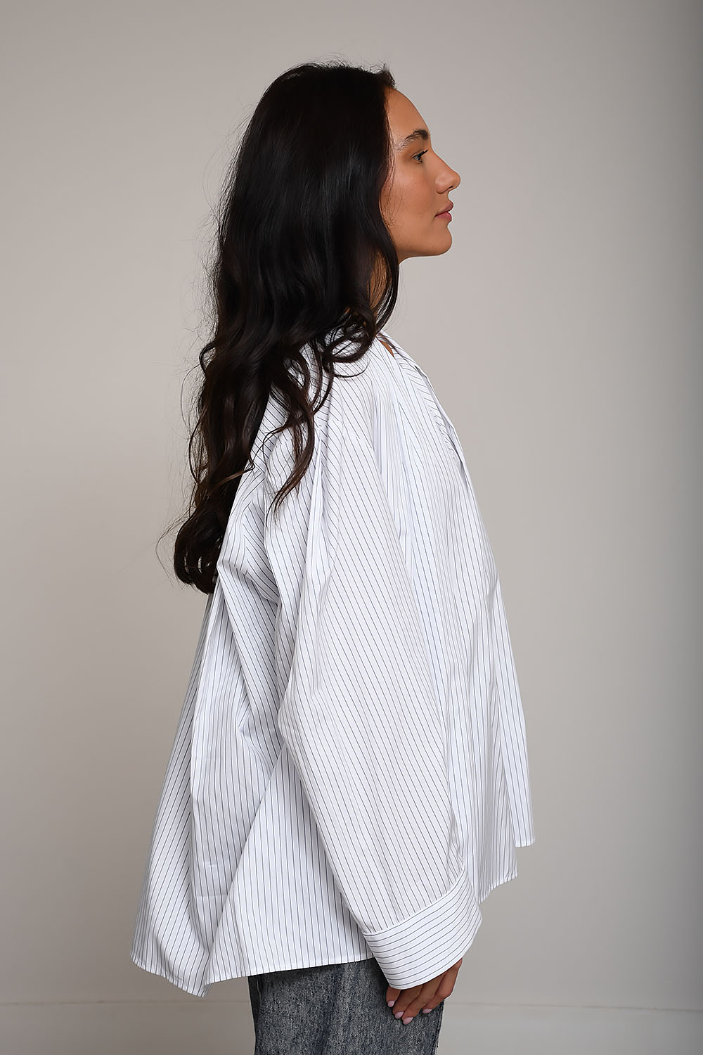 Carla striped cotton shirt