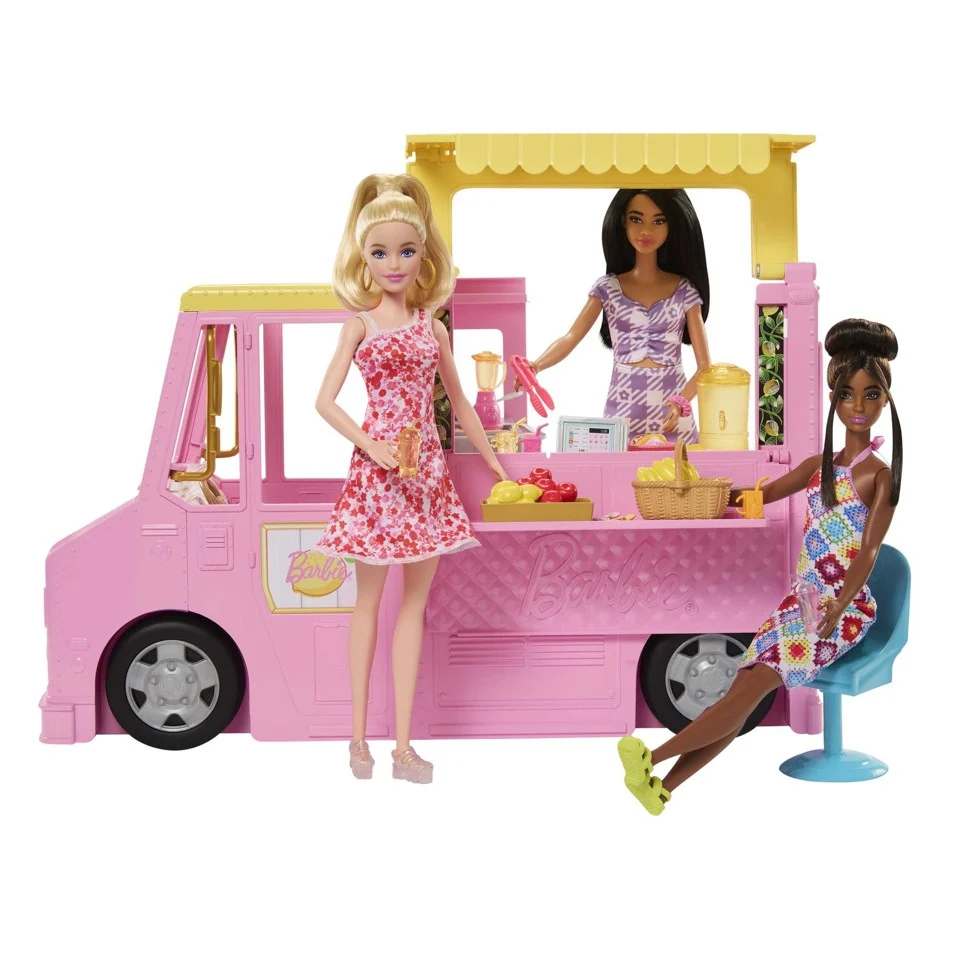 Barbie - Lemonade Bil med 25 dele